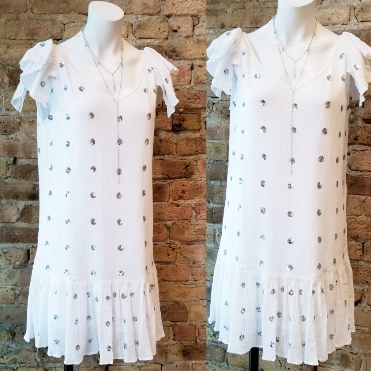 Weather is beautiful🌷🌈🌞
A perfect dress for tonight #newdressescollection #springsummer2019 #white #sparkles #cute 
#BeUnique #BeSpecial #BeAdelaide 💋