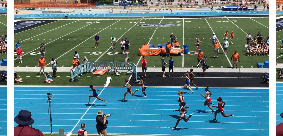 State champion in the 100! Taylor Gilling runs away from the field! <a href="/_IL_Top_Times/">Illinois Top Times</a> #hpgiants