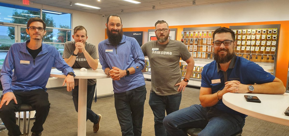 SamsungSolano's tweet photo. When it's a Samsung event at At&amp;t...the  ENTIRE crew joins in!  @Krivs14 @npado04 https://t.co/T9mlRgYje1