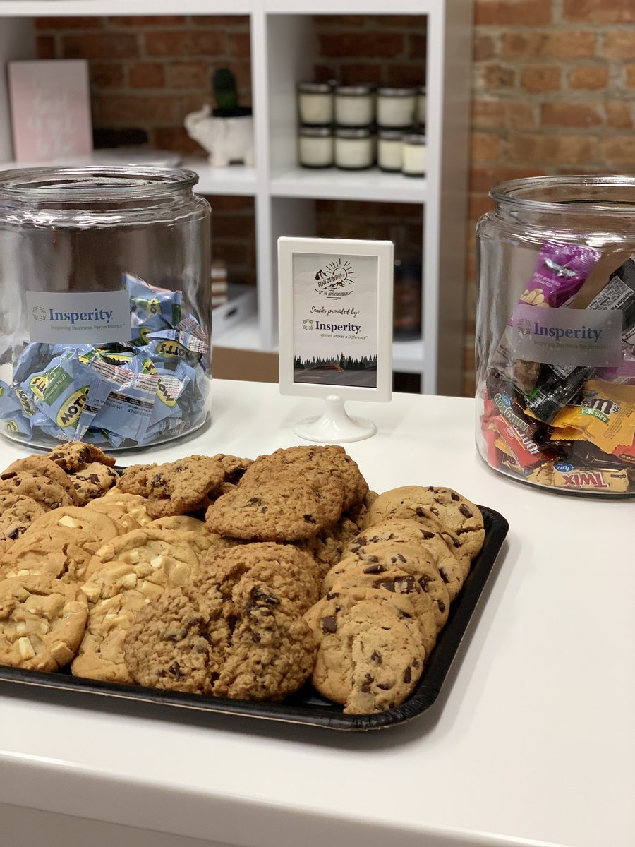 Thanks to Insperity for providing all these tasty treats to keep everyone fueled throughout their founder adventure this weekend! #finfoundher
