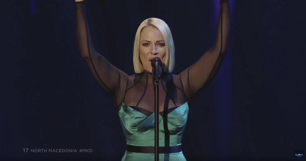 Aquí Claire Underwood dando un discurso a la nación. #Eurovision