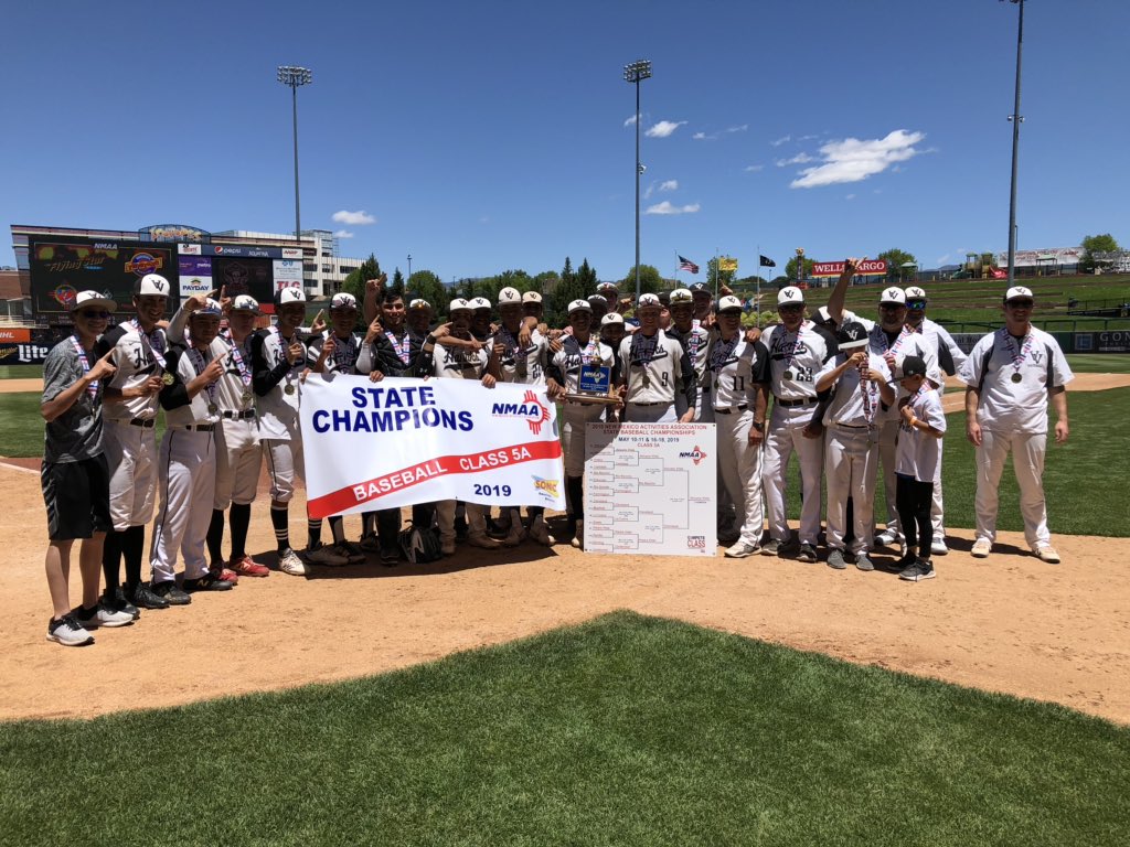 Volcano Vista is your 5A State Baseball champs after a 7-5 win over Cleveland in the title game.