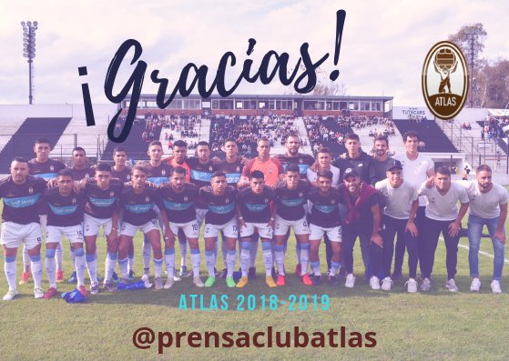 ¡¡GRACIAS!!
Jugadores, Cuerpo Técnico y Dirigentes de #Atlas

#VamosAtlas #VamosGuerreros