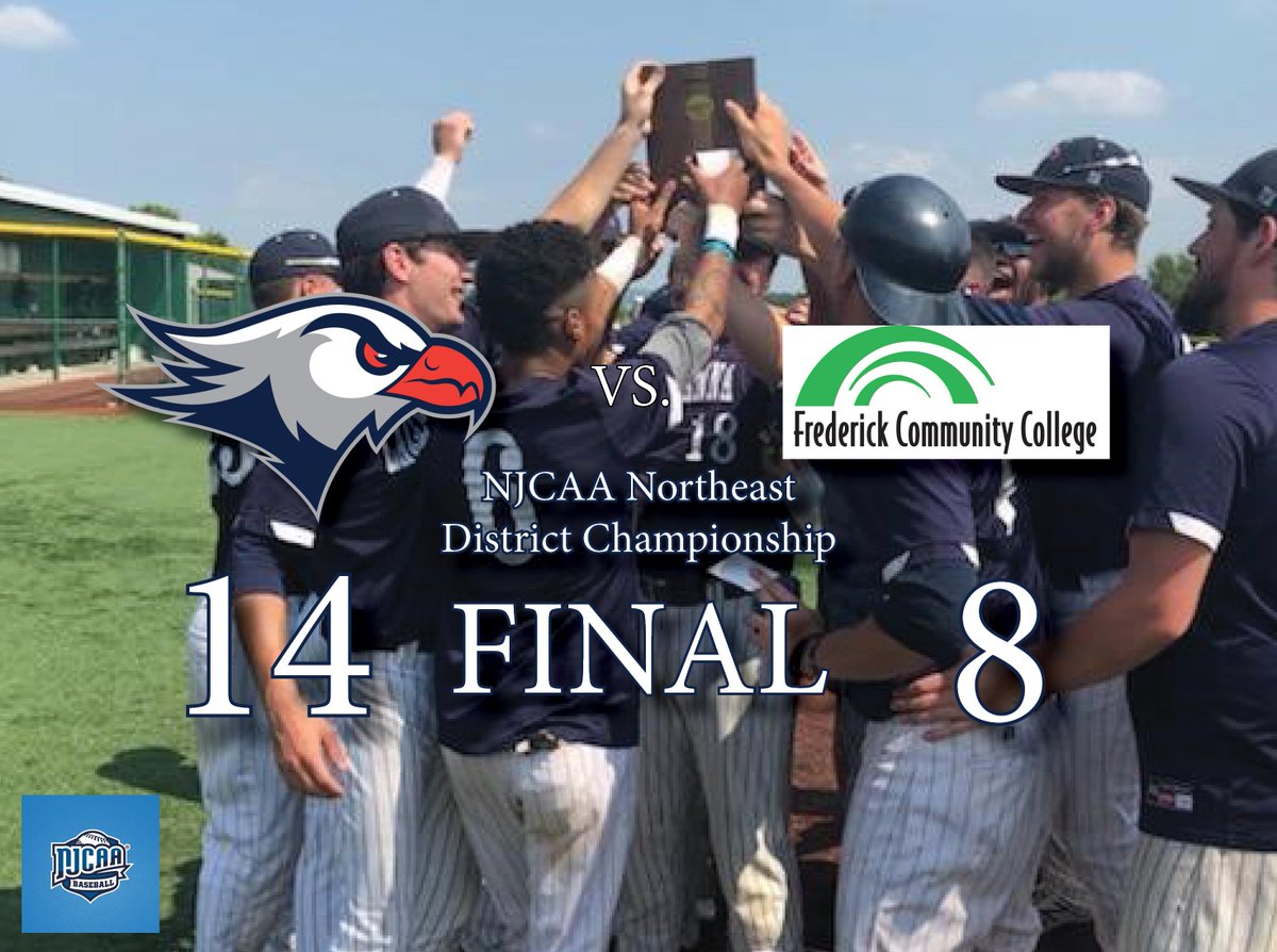 Your winners and the NEW Northeast Baseball Champions, The Lackawanna College Falcons!!!!

The Falcons won 14-8 and are heading to the NJCAA World Series in Enid, Oklahoma.