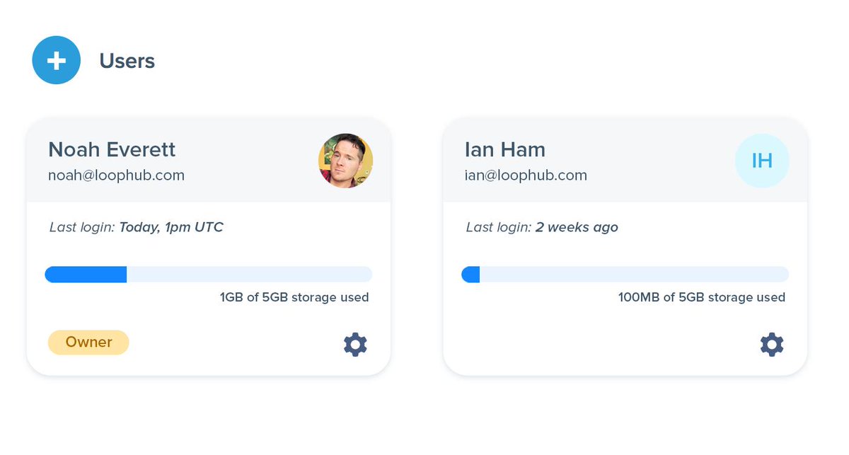noaheverett's tweet image. 🤓 Refactoring @Pinglyapp's user management UI:

Before—Users listed in table fashion. Limited info displayed on one line, have to scan left-to-right based on browser's width.

After—Card layout encapsulates each user into a fixed layout.

Thoughts?