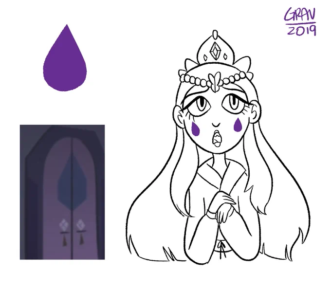 so there are some unknown queens' doors shown in "a spell with no name" so i oughta give some a quick design! #svtfoe #StarVsTheForcesOfEvil 