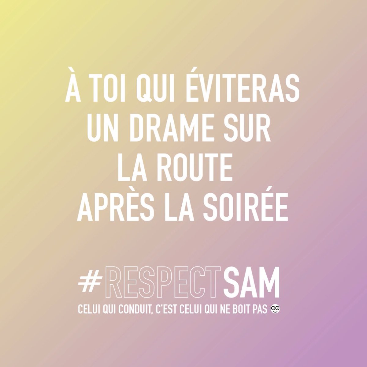 prefetrhone's tweet photo. Tout est prêt pour ce soir ? 
N’oubliez pas de choisir votre Sam si ce n’est pas encore fait.
#CKISAM ?
#SAM Celui qui conduit, c’est celui qui ne boit pas.
#RespectSam #Tousresponsables #securiteroutiere https://t.co/ysYTz7NUf5