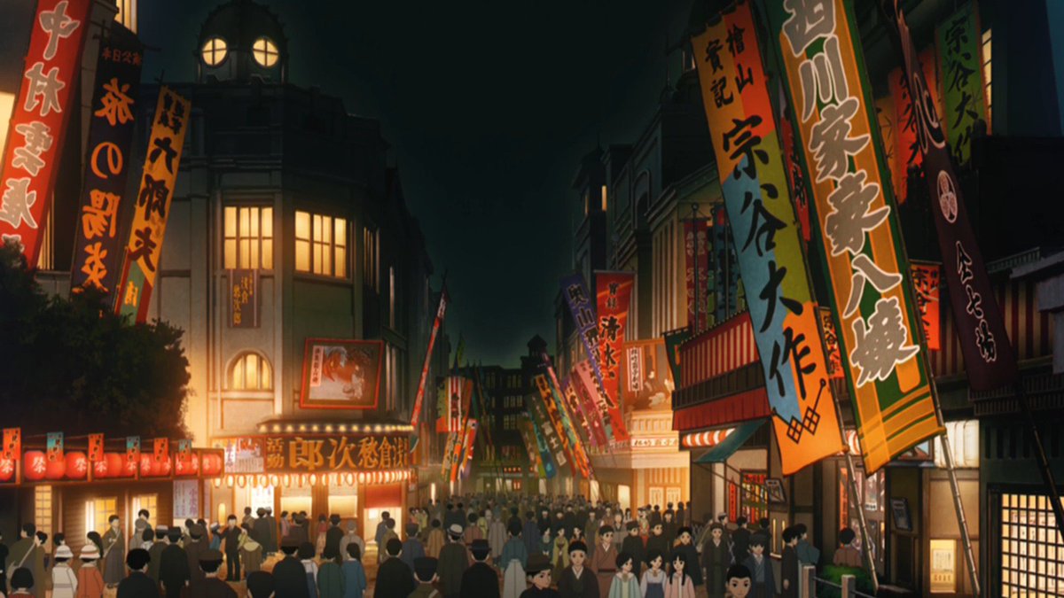 鬼滅の刃7話 アニメ感想 浅草の街並みの背景作画がまるで実写レベルの神作画で視聴者脱帽 そら炭治郎もあんな顔なるわ あにこぱす