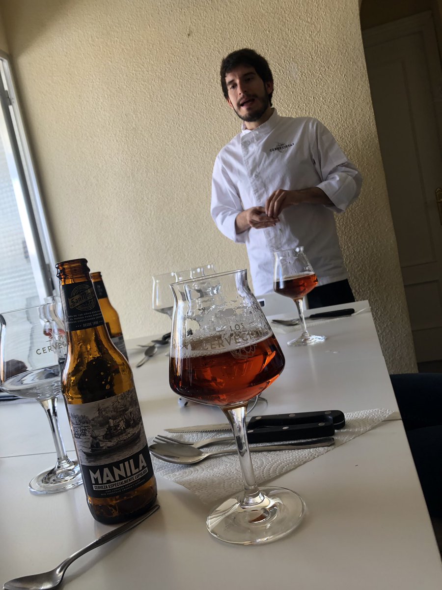 legio_gemina's tweet photo. gran experiencia de cata de cervezas mahou y maridaje estrella michelin en casa con @SabeerDCerveza  #experience #Gourmet #Beers @loscervecistas #historiadelacerveza https://t.co/va1JxJoe5D