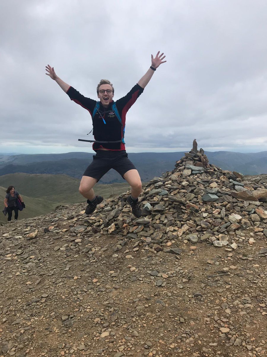 MattWFox's tweet photo. The Fox clan dashing up Helvellyn this morning. Weary legs... now, the pub! 👊 https://t.co/qR98TJGNG0