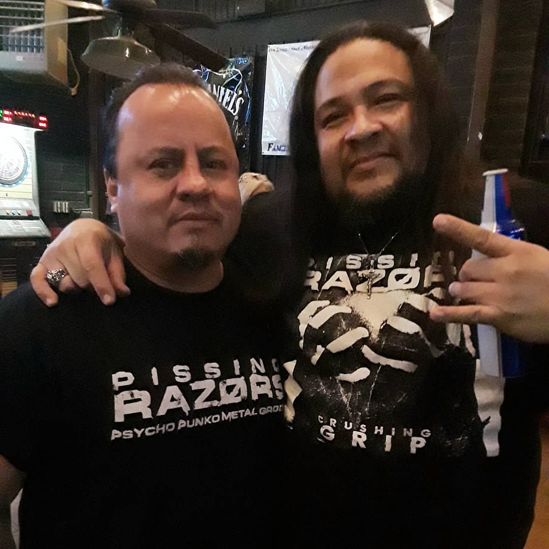 PISSINGRAZORS's tweet photo. Razor fans representing at last night's Rockhouse Bar & Grill show. #pissingrazors #spreadtheplague #psychopunkometalgroove #crushinggrip #leftfordead #spotify #iTunes #youtube #artiswarrecords #texasfuckingmetal #buyourmerch #lookPRcool #merchgirlsrock #supportlocalmusic #thank https://t.co/7ftPsAC8lX