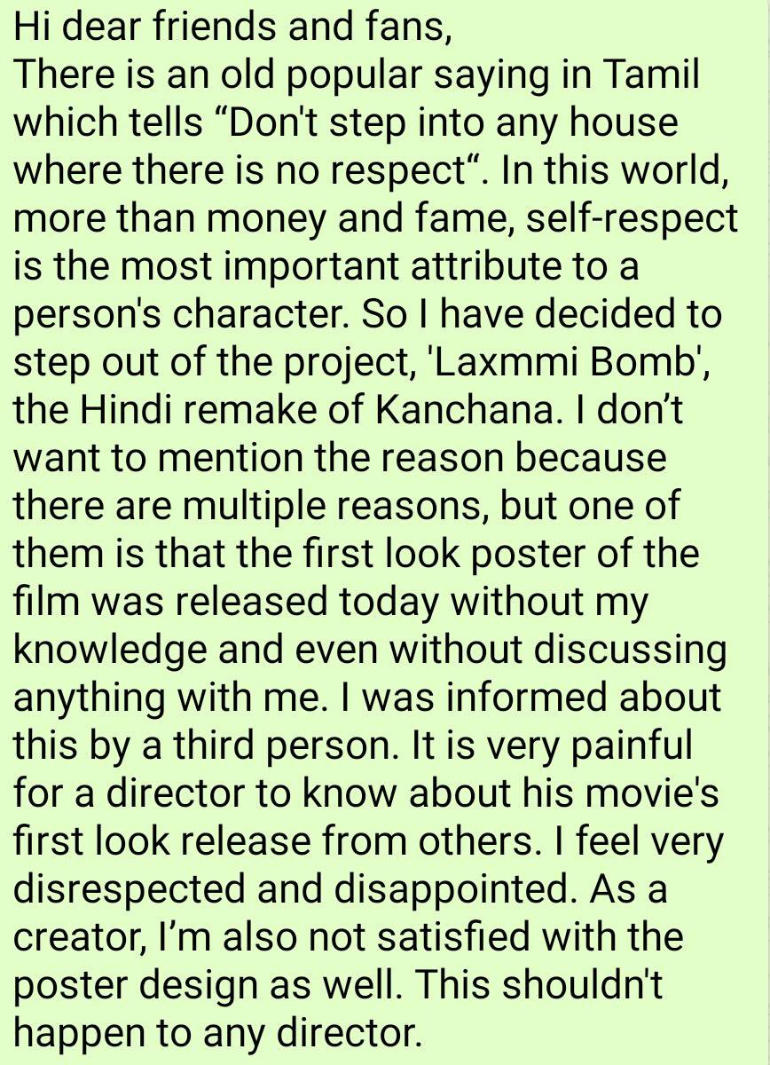 Raghava Lawrence Disrespected By Bollywood While Making Kanchana Remake ?? SHOCKING !! 11 D63D3egV4AAy0Uf