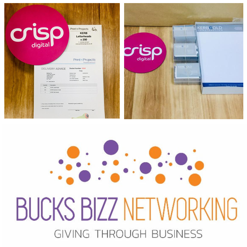 Fantastic to see one of the newest Bucks Bizz's members, Print n Projects, already doing business in the group, supplying stationery for one of Crisp Digital's clients. To find out more about what makes Bucks Bizz different visit bucksbizz.co.uk