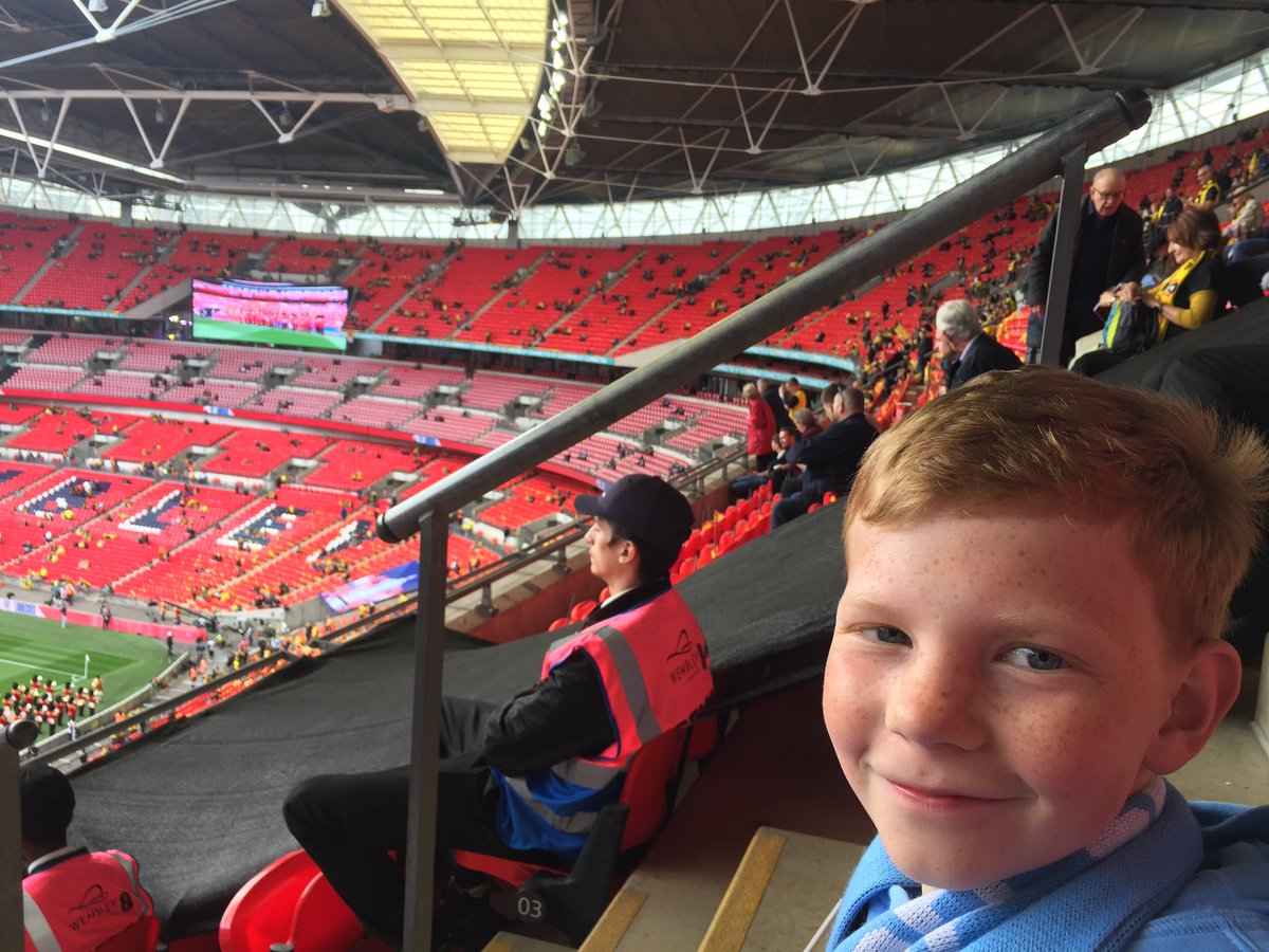 The lad’s first visit to Wembley #FACupFinal