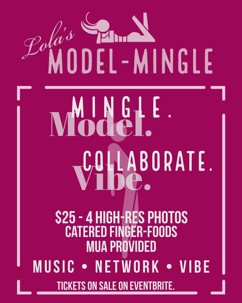 NUBIANFROMTHE9's tweet image. 🥂 Lola's Model-Mingle. Click the link below. 
#lamodels #socalmodels #sdmodels #oaklandmodels

eventbrite.com/e/lolas-model-…