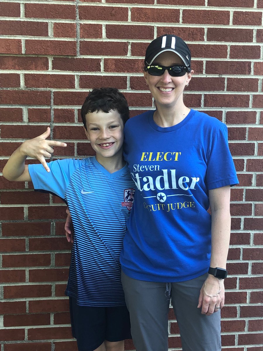 Spreading the word at soccer this morning!!  #stadler4circuit