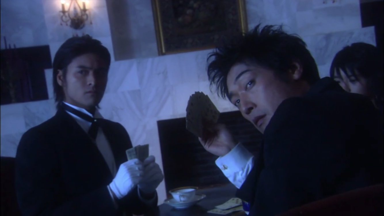 むぎ Goodomens2まで生き抜く 力 ドッガ かっこいいなー 怪力でガタイ良くて言葉少ななのにタキシード着用 なでつけてる髪を変身の時こわすの 性癖 役者さん 怪我でリハビリしてたのが去年復帰したんだよね また見たいなあ 仮面ライダーキバ