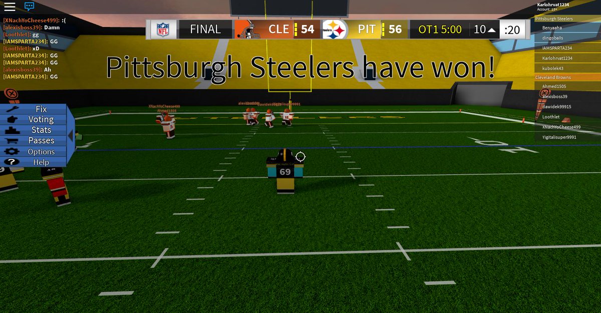 Karlohrvat1's tweet photo. I played with guy who maked the song I think. Not sure but he is so good at the game. They had like 17 points and almost won agaist as. AYEEEEE I'm best tackler. #Roblox #LegendaryFootball #FazeUp https://t.co/1urbLvsQlj