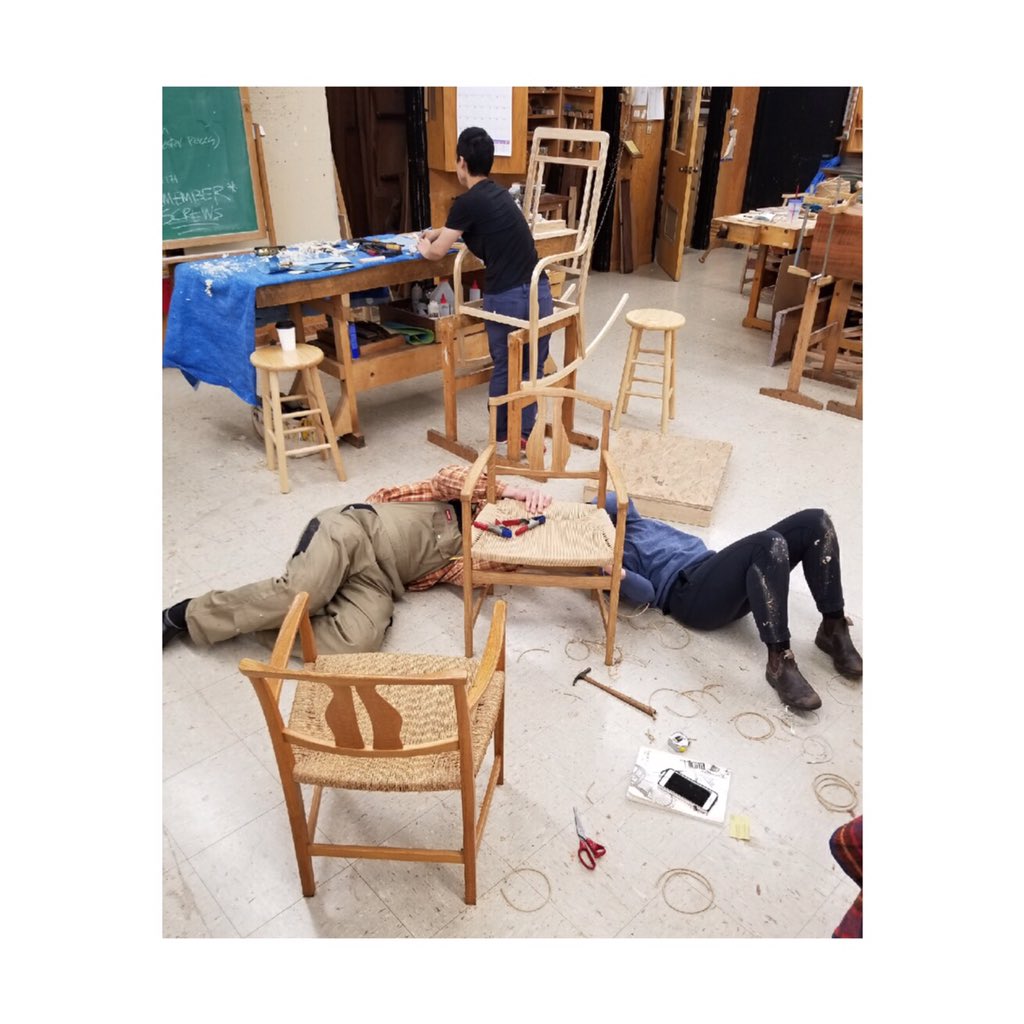 This week was epically challenging, but I have a chair #Woodworking #womeninwoodworking #chairmaking #designdetails #finefurniture