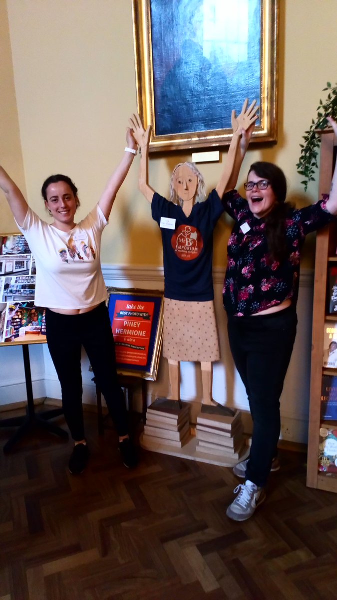 mrbsemporium's tweet photo. Our volunteers are getting all jazz hands with Piney! #posewithpiney. Take your photo with Piney, share on #posewithpiney and have a chance to win a Mr B's Reading Subscription! #bathfestival @Bathfestivals https://t.co/lZ4BVFUfm7