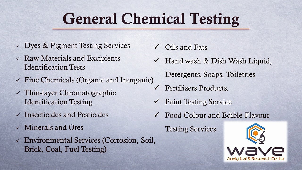 Food Color Testing, Chemical Dye Analysis