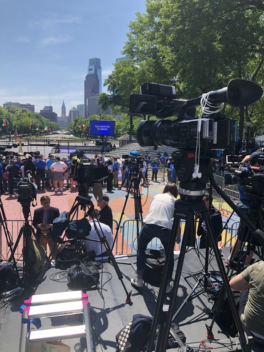 Noch wenig Euphorie rund um #JoeBiden mal sehen ob das noch besser wird. #JoeBiden2020 #biden #Philadelphia #President #elections20