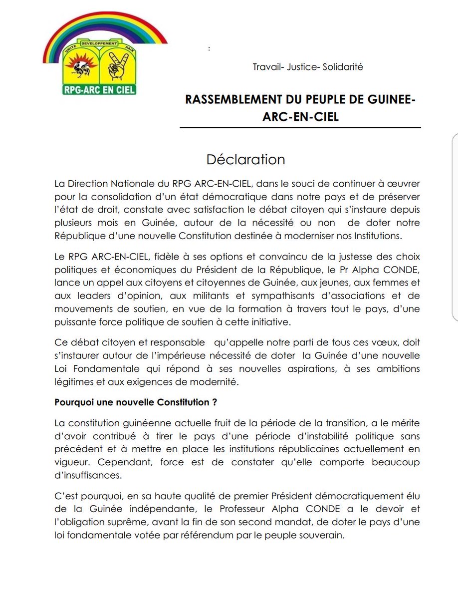 O Xrhsths Rpg Arc En Ciel Sto Twitter Travail Justice Solidarite Rassemblement Du Peuple De Guinee Arc En Ciel Declaration T Co Dwe0063xrt Alphacondeprg Gouvgn Damalcam Naitemoustapha Cellou Ufdg Sidyaofficiel Lansanak Gn T Co