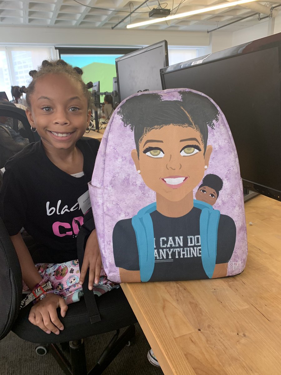 My favorite part of volunteering with @BlackGirlsCode is seeing these young, bright girls who are excited to take on the world! #bgcnyc2019 #futuretechboss