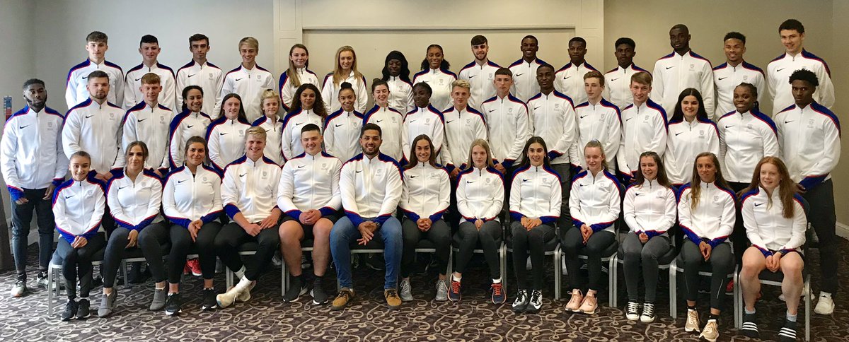 📸 The 🇬🇧 U20 team selected for Loughborough International tomorrow, captained by <a href="/hollymills121/">Holly</a> &amp; <a href="/Jamesthrows/">James Tomlinson</a>! #REPRESENT #LIA2019