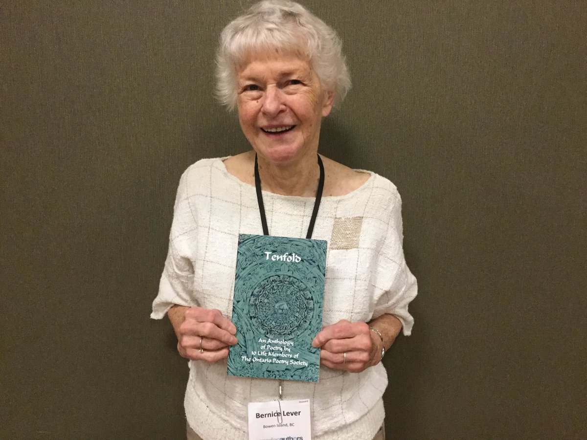 canauthors's tweet photo. Canadian Author member and #CanWrite attendee Bernice Lever (Bowen Island) @BerniceLever https://t.co/aLhwJPRTqW with her award-winning poem ‘Not Just My Bunions’ #CanadianAuthors #WriitersConference #UBC #Vancouver #Poetry https://t.co/Q3H8IEeM6H