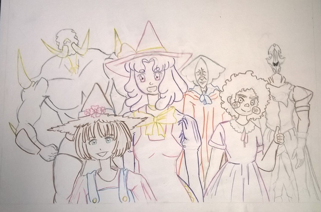 CauldronsCovens's tweet photo. More sketches for posters to be sold as merchandise for Cauldrons &amp; Covens' comic The Maramorta's Rise.

Wilson

#mcmlondon2019 #sketching #comics #posterdesign #witch #mythology #markers #fineliner #group #colouring #staffsuni https://t.co/Ajs0rQnXa2