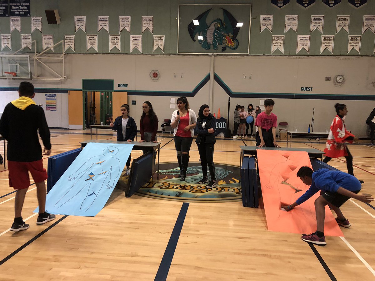 RussHeggie's tweet photo. @FPSSDRAGONS #flamegames was the perfect way to end #cancer #benefitweek #student #LeadershipDevelopment @mreteacher @Surrey_Schools @bccancerfdn @A_Forsythe10 @mskelseybryant https://t.co/hJ7KxCkDJL