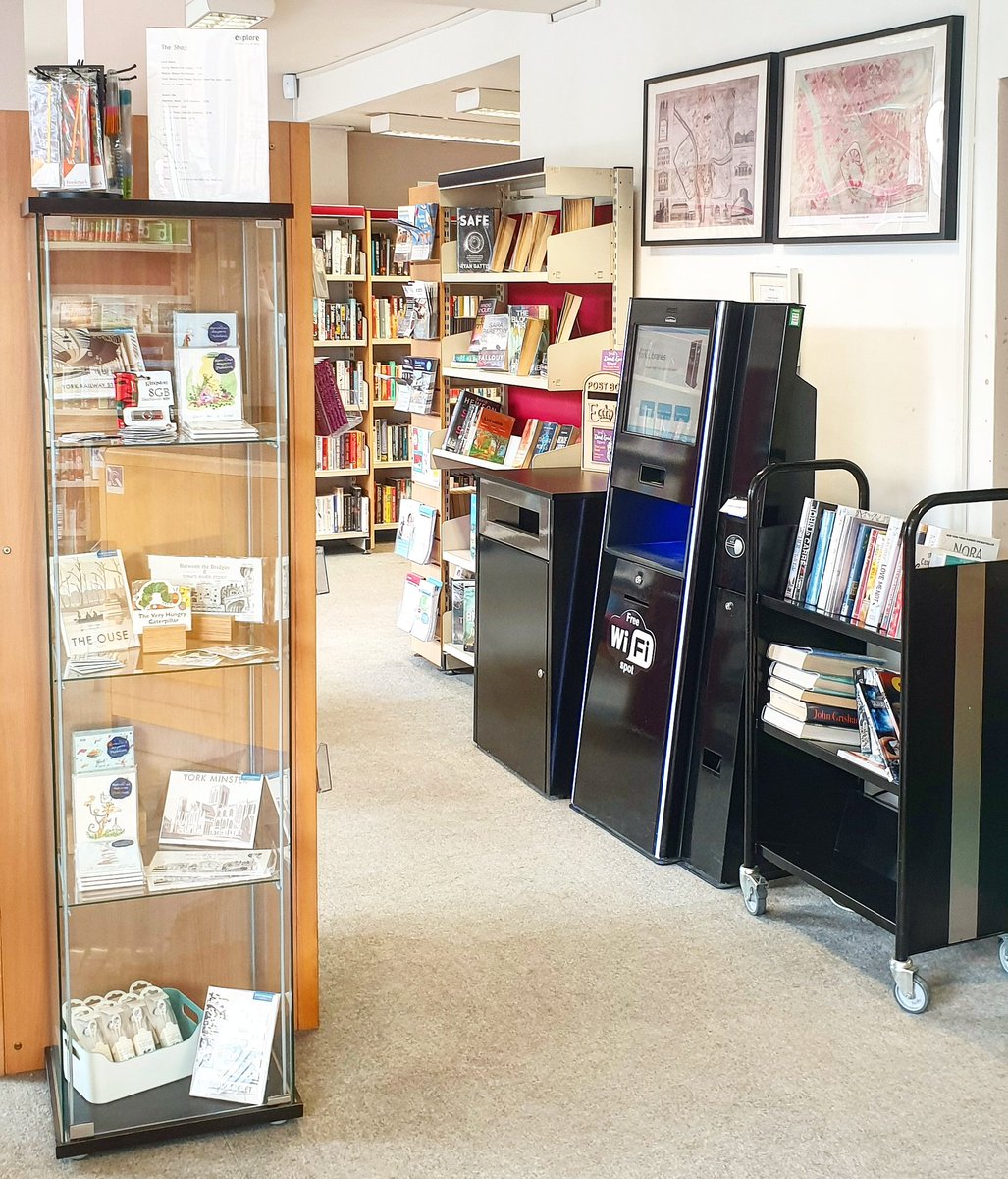 StrensallLib's tweet photo. We've had a bit of a move around, our Explore shop is now near the desk, perfect if you ever need any last minute gifts or just a treat for yourself! 

#ExploreShop #exploreMORE #explorelibraries #york #library #strensall #strensalllibrary #librarylife https://t.co/lVux5q0HeQ