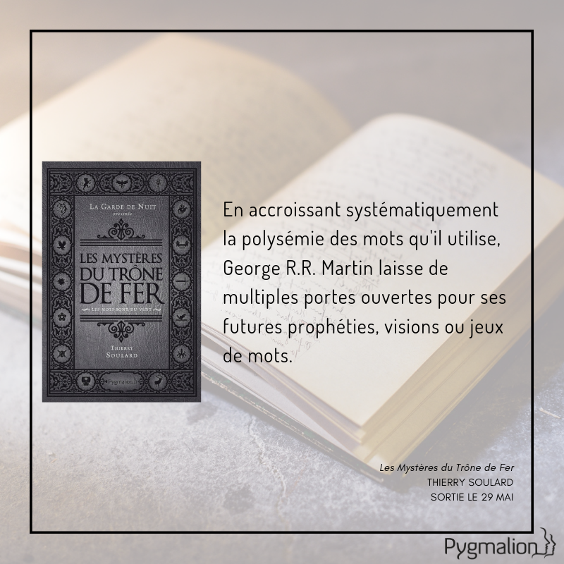 ThierrySoulard's tweet photo. #WordsAreWinds, les mots sont du vent. Dans l'univers du Trône de Fer, les mots sont magiques, car polysémiques. Pourquoi Jon Snow s'appelle t-il Snow? Pourquoi parle t-on de la Main du Roi? Réponses le 29 mai. 😉
#asoiaf #got #GameofThrones #GOTS08E06 #GOTS08 https://t.co/OChbJbmRpa
