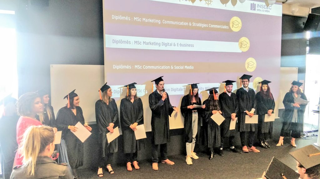 lejournalducm's tweet photo. Top story: @MasterCDCM: 'Remise des diplômes du Master Communication Digitale et Community Management : félicitations à la promo 2018 ! #Inseecrdd18 ' https://t.co/u6B0oQ42LO, see more https://t.co/j5Ajjf0tvm