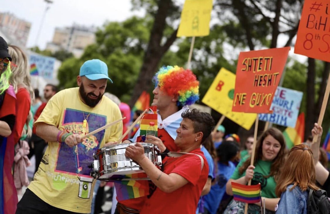 lexistergakis's tweet photo. Scenes from #Tirana #Pride 2019, commemorated on #IDAHOBIT2019. 
📸Blerta Kambo #MarshojmeEdhePerTy #TiranaPride https://t.co/OQIgokFV0n