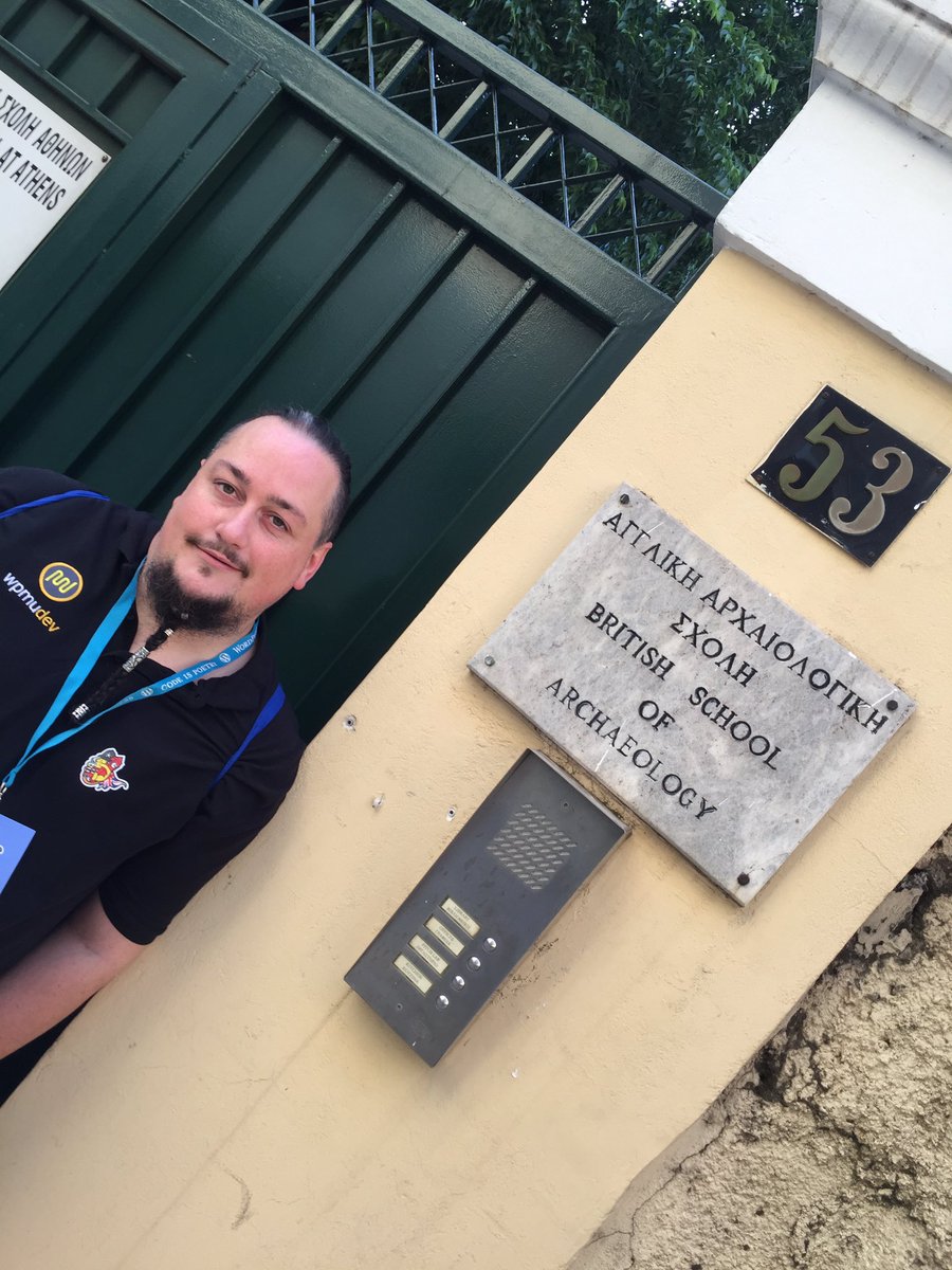 bondzans's tweet photo. @TimothyKBowers feeling like home in Athens 😂 #WPMUDEVOnTour https://t.co/TtD32Xi7wH