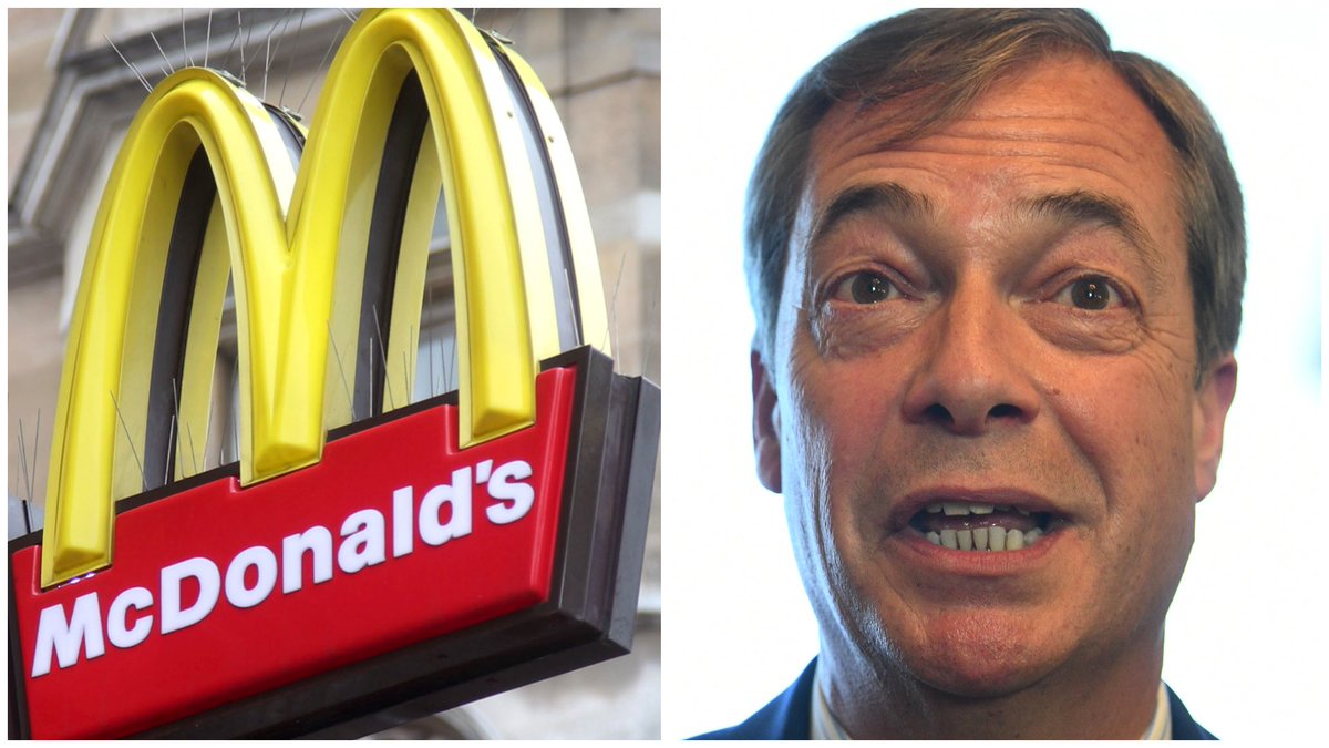 itvnews's tweet photo. 'McDonald’s ordered to stop selling milkshakes' near Nigel Farage rally
https://t.co/BCJ3J4pty6 https://t.co/HIELRpdJ4k