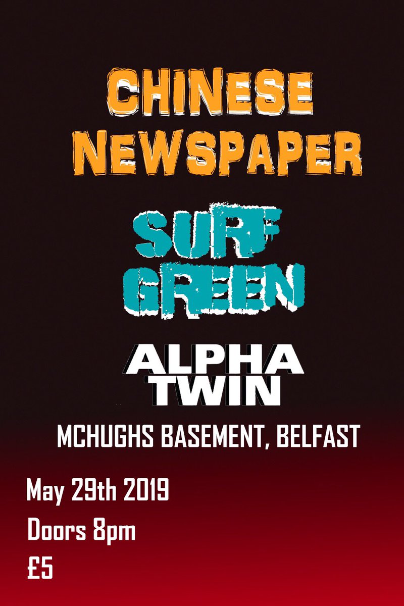 CNPband's tweet photo. Alpha Twin just added to our gig in Belfast w/ @SurfGreen_ 
Less than two weeks till we kick off the tour x

event page: https://t.co/tHcjSL6Mvt https://t.co/Yq2Lpd69wD