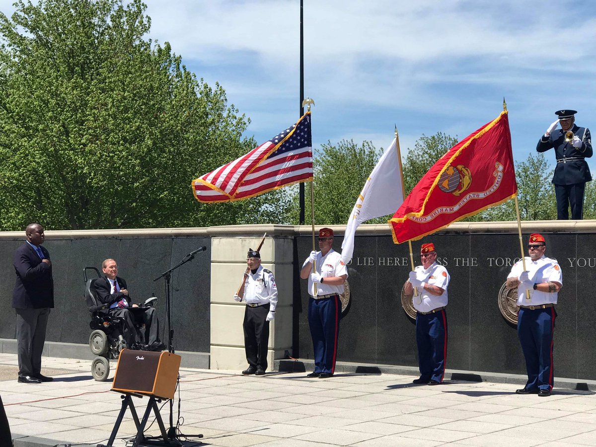 JimLangevin's tweet photo. Proud to commemorate #ArmedForcesDay at todayโs #EchoTaps ceremony. Iโm forever grateful to those who bravely serve our nation in uniform. https://t.co/Sdi0C6W2De