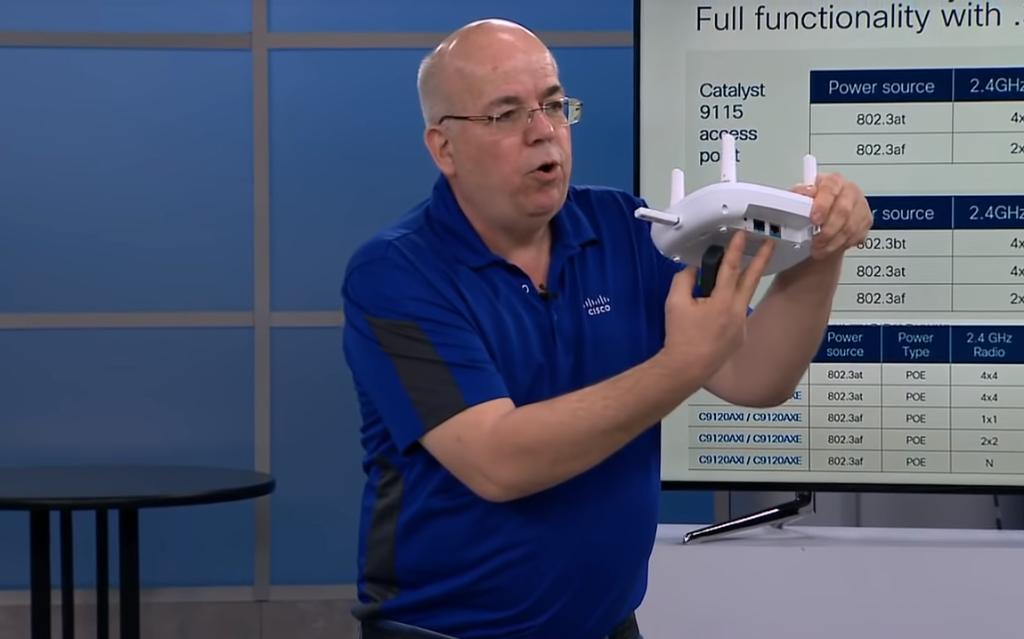 CiscoNetworking's tweet photo. The 9100 APs are the game changers behind #WiFi6. Find out how they work and what new features they have in store, like the RF ASIC. Watch and learn from this #JustTheTech video: https://t.co/vX89t6vtEr #WiredForWireless https://t.co/7wVzG12tai