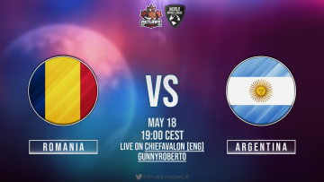 WorldLeagueCR's tweet photo. Right now, it's the 1st game of the Top 10 stage, between Romania and Argentina.

Watch it live on @chiefavalon and @gunnyrobertocr https://t.co/h9woqSIKDH