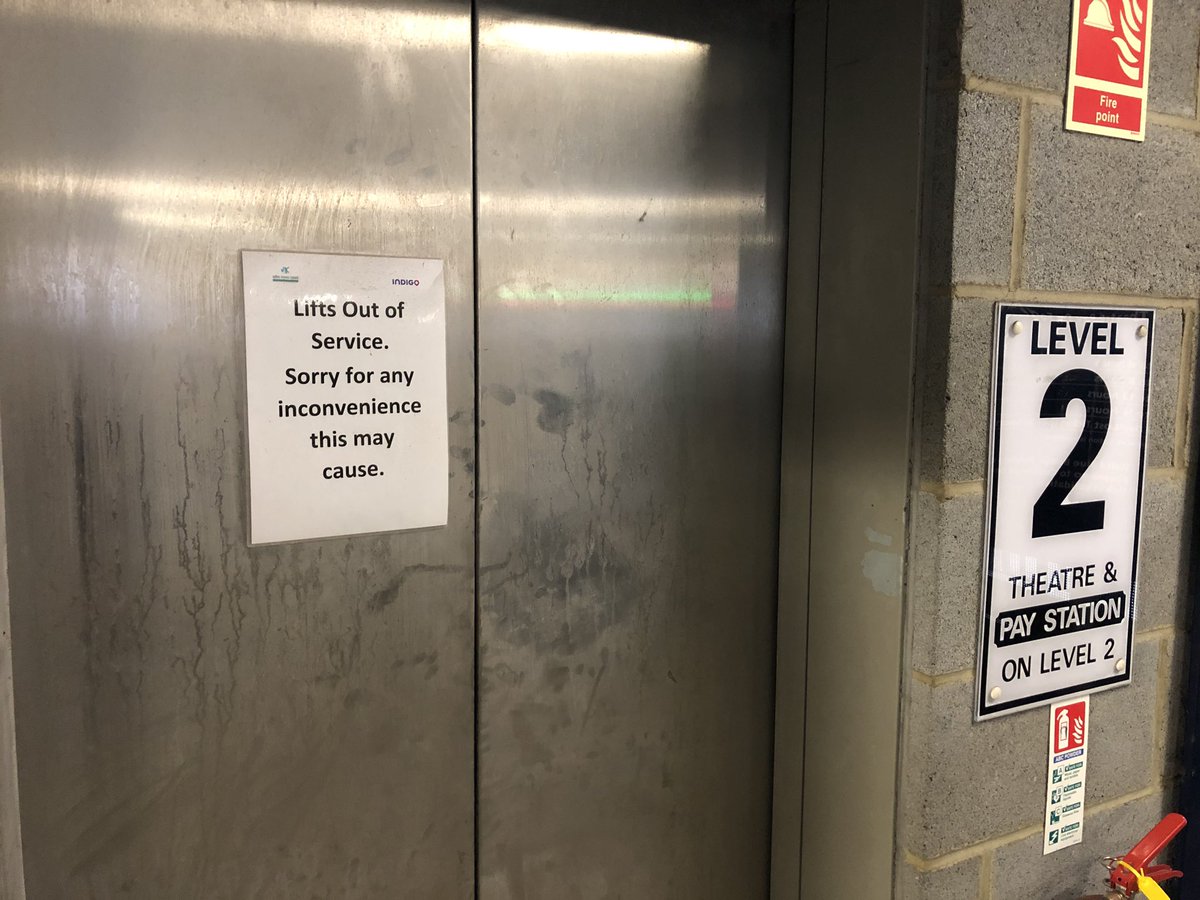 AgentGarrett's tweet image. Milton Keynes theatre car park with one pay machine that doesn’t take certain bank notes, one lift for 11 stories that is ‘out of order’ and one very unhelpful attendant! @mkcouncil this is a disgrace! You should be ashamed of yourselves!