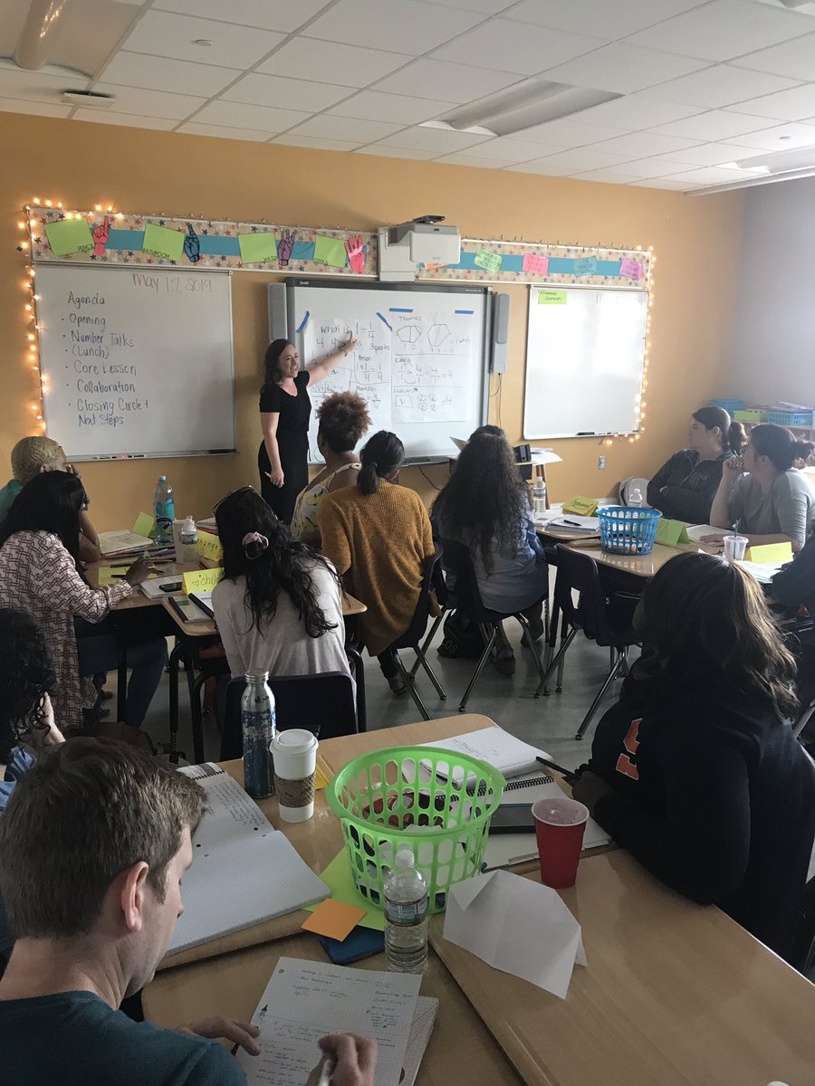 LizKSuarez's tweet image. @TNTP’s #goodtogreat2019 math participants digging into Number Talks! #academicfeedback #praisetheprocess #numbertalks