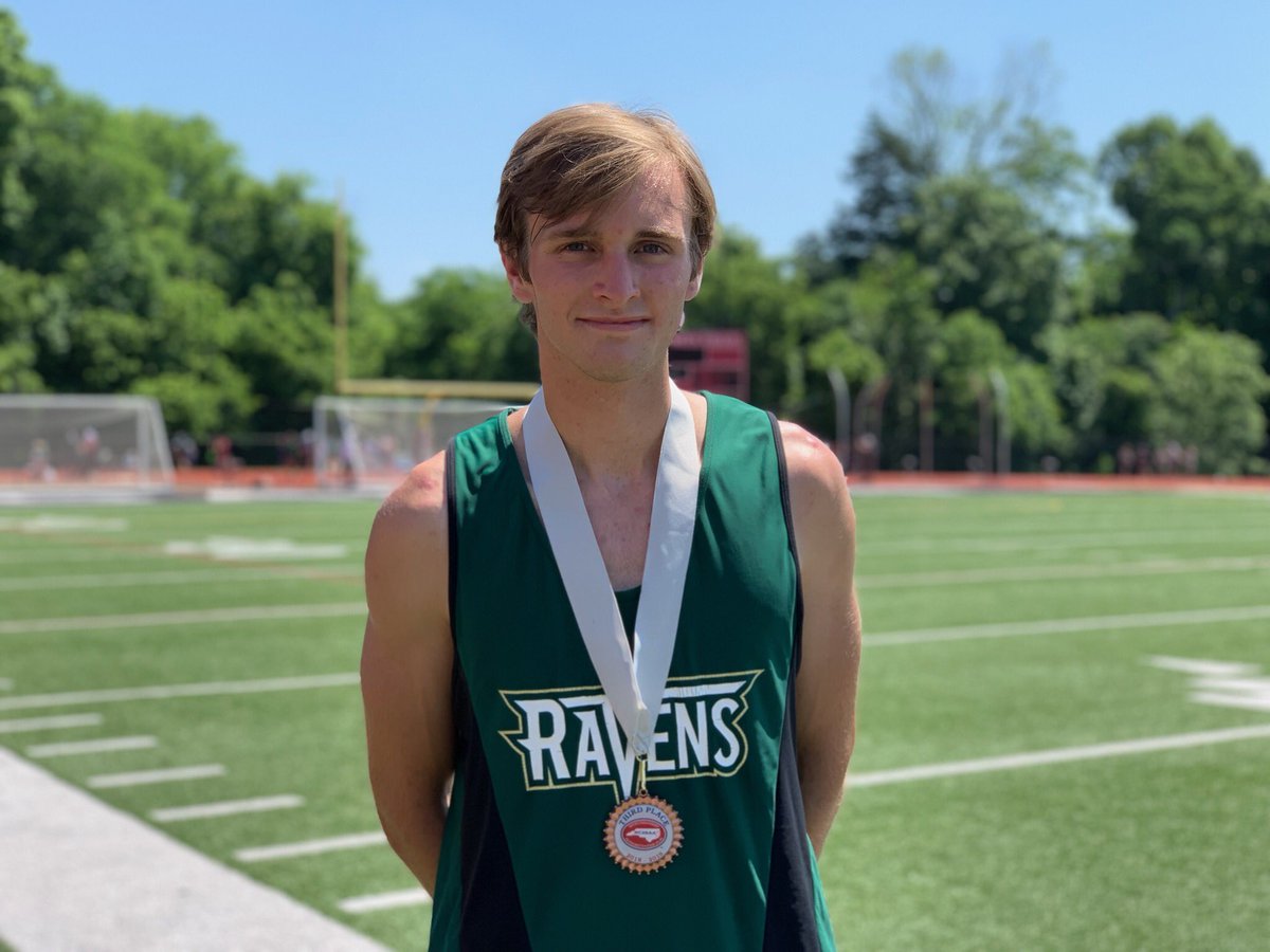 Alex Marchi sets a school record in the Triple Jump 44’7” takes 4th place.