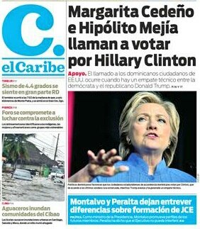 endeportes's tweet image. Cuál de las dos &quot;Injerencias&quot;, es MENOR Injerencia? 

Margarita Cedeño, Vicepresidenta dominicana, llamó a votar por Hillary Clinton.

Senador USA, Bob Menéndez se Opone a reelección (No permitida) de Danilo Medina.
#Preguntando
#ConGuitarraYConViolin 
@VinicioSenador