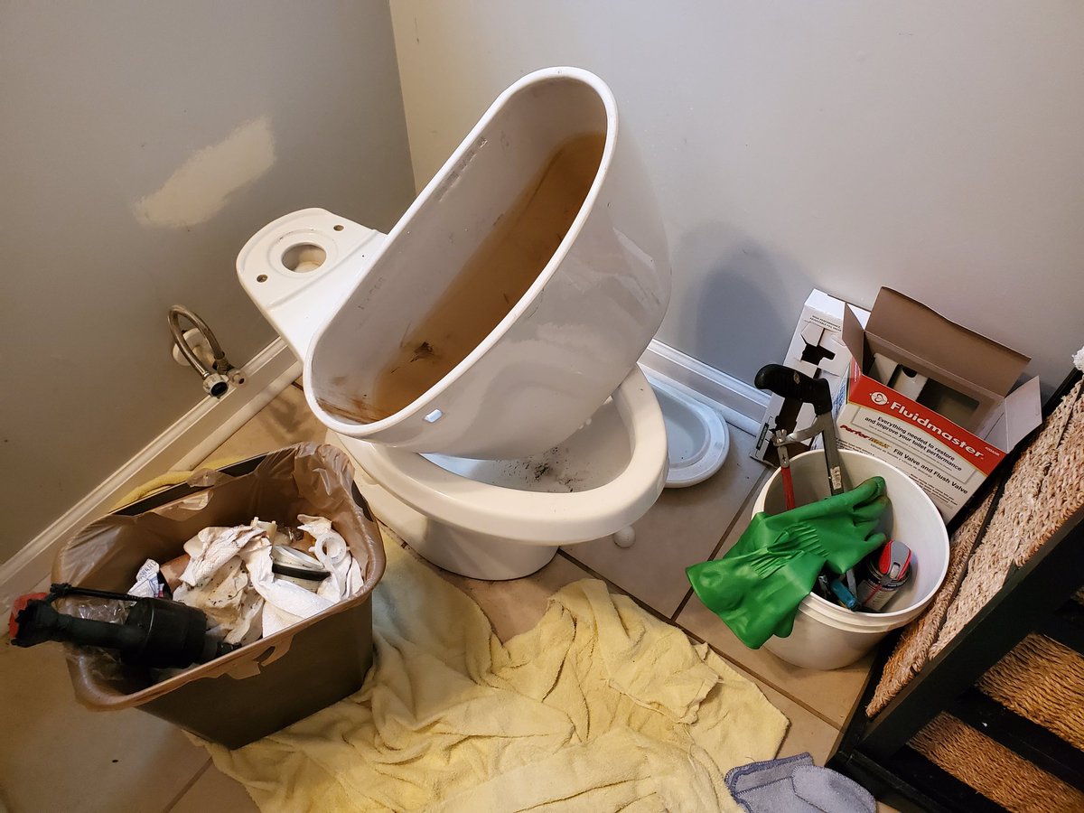 lori_dicola's tweet photo. I've only finished step #1. What have I gotten myself into? #OneStepAtaTime #ToiletTroubles #WhenYaGottaGo #ICanDoIt https://t.co/APVe5OX9Ae