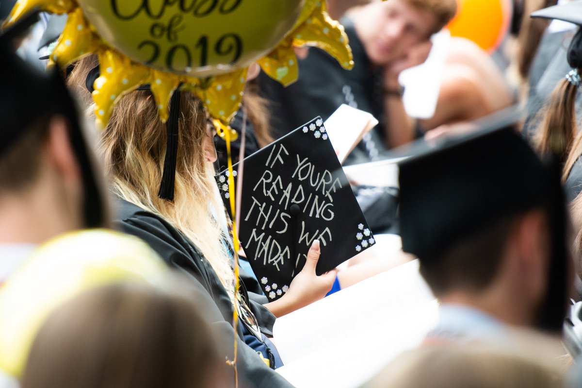 R_walshCD's tweet photo. Funny grad caps? Yes please https://t.co/rbYGSHlaKp