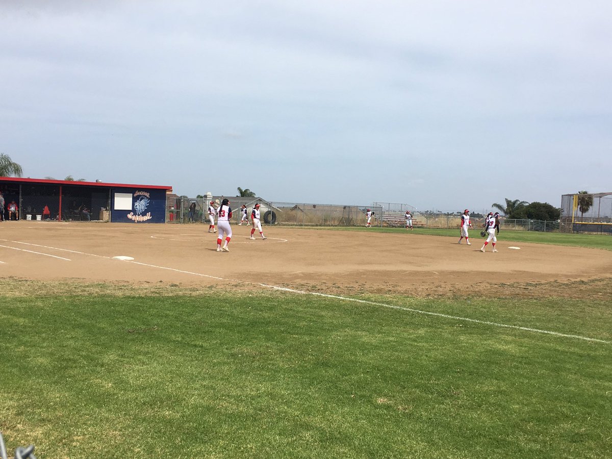 Aztec Girls Softball playing Maranatha High School in the second round CIF playoff game. Go Aztecs!