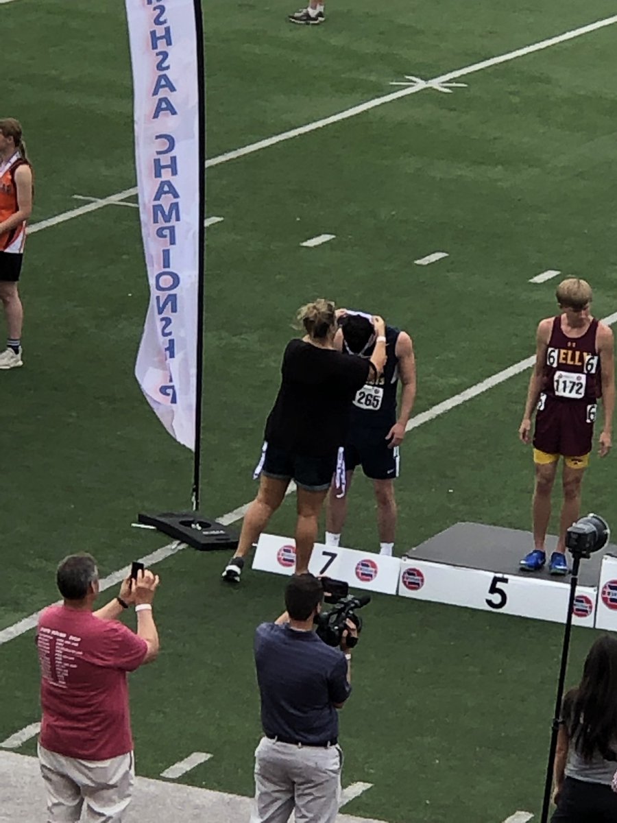 cdobert's tweet photo. Congratulations Sawyer Morrow! 7th place finish in the 100 at mshsaa state track meet. https://t.co/7askBuc8vV